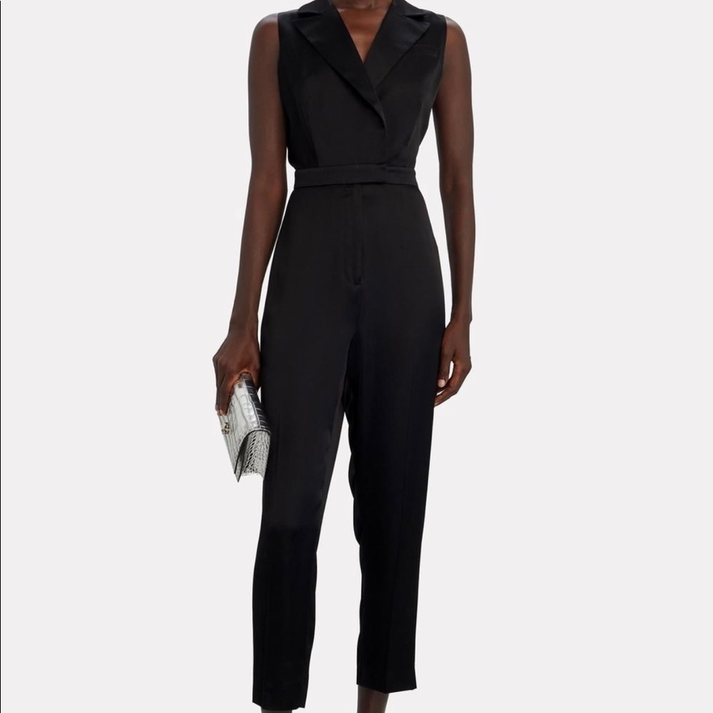 NWT size 00. Black tuxedo jumpsuit - Intermix